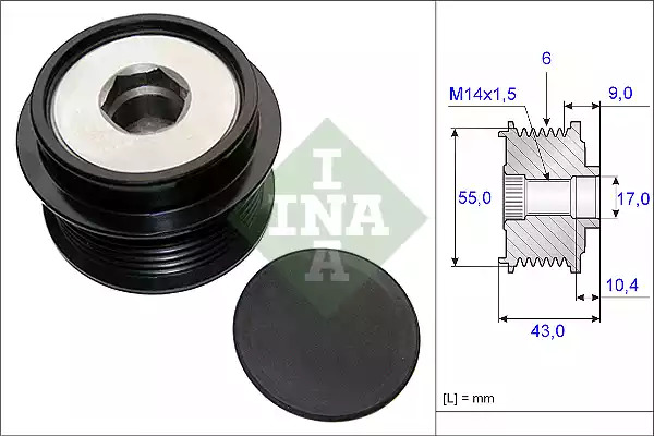 Механизм свободного хода INA 535 0208 10