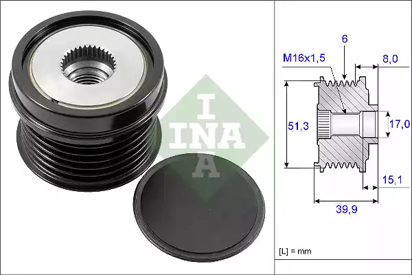 Механизм свободного хода INA 535 0252 10