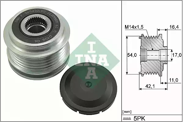 Механизм свободного хода INA 535 0286 10