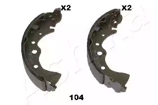 Комлект тормозных накладок ASHIKA 55-01-104