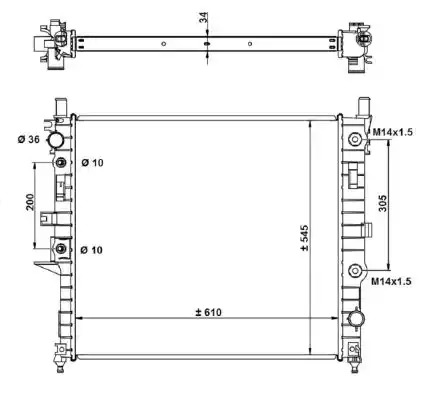 Теплообменник NRF 55334