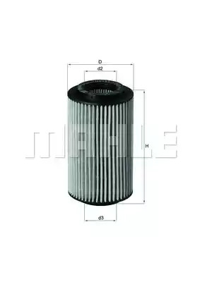 Фильтр MAHLE ORIGINAL OX 153/7D2 (70532398, OX 153/7D2 ECO)