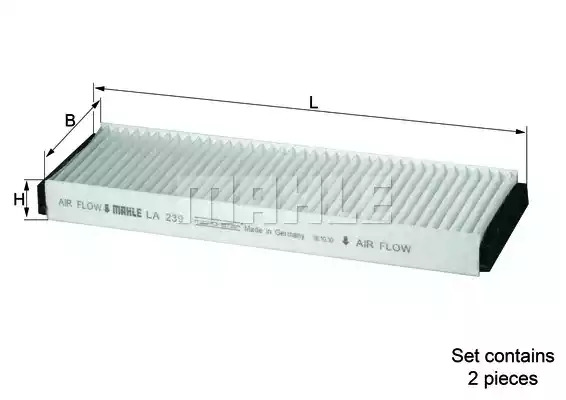 Фильтр KNECHT LA 239/S (70582811)