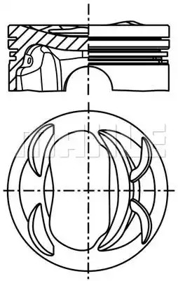 Поршень MAHLE ORIGINAL 028 PI 00118 002