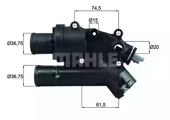 Термостат MAHLE ORIGINAL TH 46 83 (72366272)