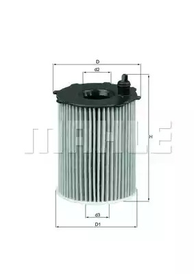 Фильтр KNECHT OX 171/2D (78559700, OX 171/2D ECO)