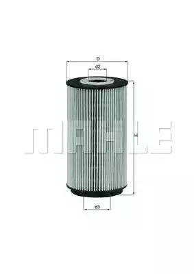 Фильтр KNECHT OX 557D (70385091, OX 557D ECO)