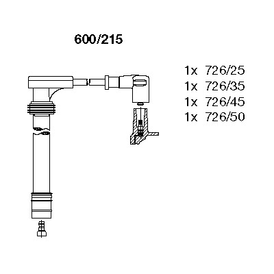 Комплект электропроводки BREMI 600/215