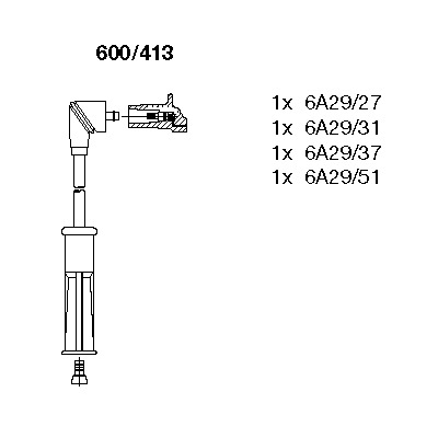 Комплект электропроводки BREMI 600/413