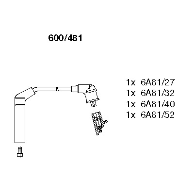 Комплект электропроводки BREMI 600/481