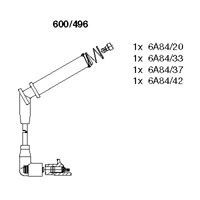 Комплект электропроводки BREMI 600/496