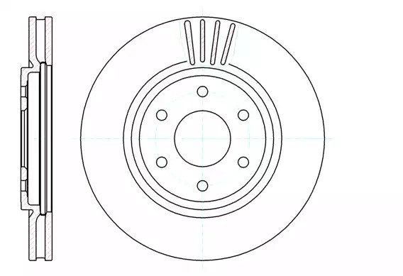 Тормозной диск ROADHOUSE 61037.10 (DSX6103710)