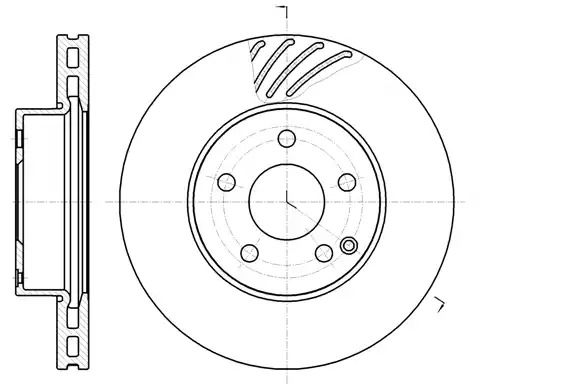 Тормозной диск ROADHOUSE 61184.10 (DSX6118410)