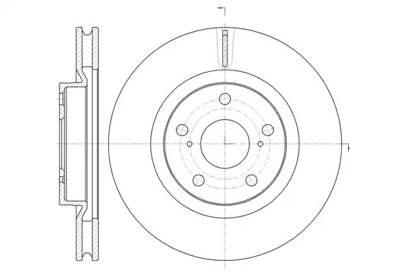 Тормозной диск ROADHOUSE 61259.10 (DSX6125910)