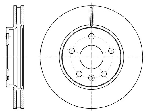 Тормозной диск ROADHOUSE 61285.10 (DSX6128510)