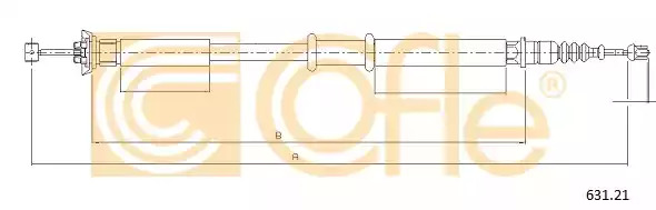 Трос COFLE 631.21 (92.631.21)