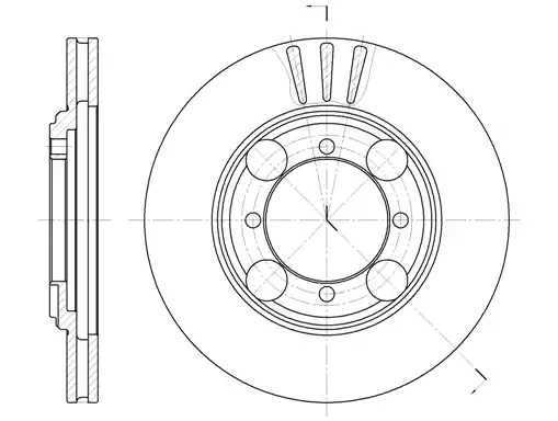 Тормозной диск ROADHOUSE 6375.10 (DSX637510)