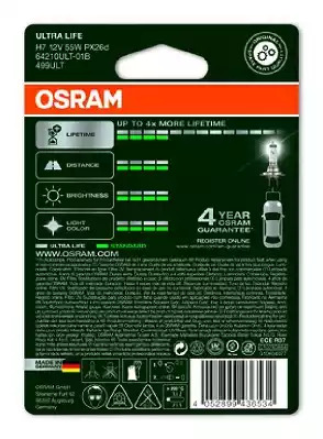 Лампа накаливания OSRAM 64210ULT-01B (H7)