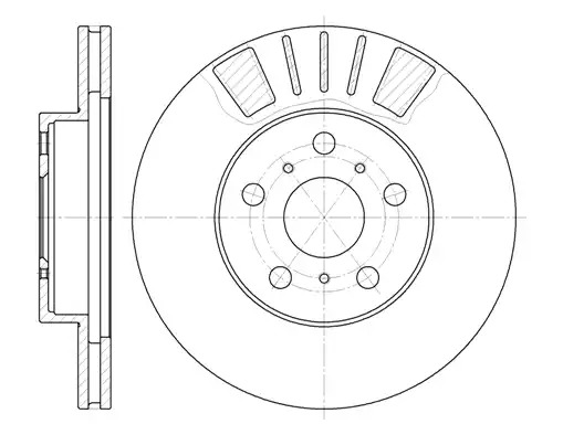 Тормозной диск ROADHOUSE 6445.10 (DSX644510)