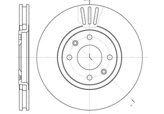 Тормозной диск ROADHOUSE 6486.10 (DSX648610)