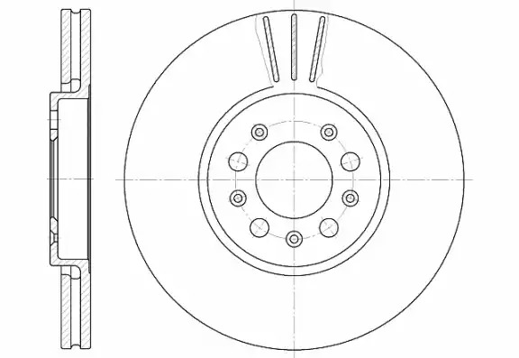 Тормозной диск REMSA 6544.10 (DCA654410)