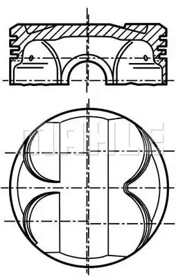 Поршень MAHLE ORIGINAL 081 PI 00111 001