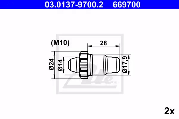 Комплектующие ATE 03.0137-9700.2 (669700)