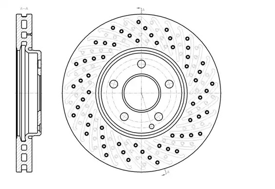 Тормозной диск ROADHOUSE 6943.10 (DSX694310)