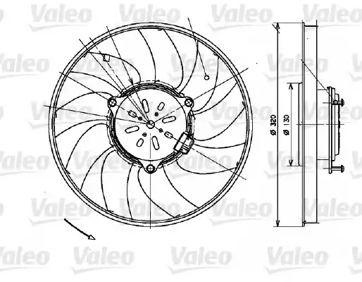 Вентилятор VALEO 696082