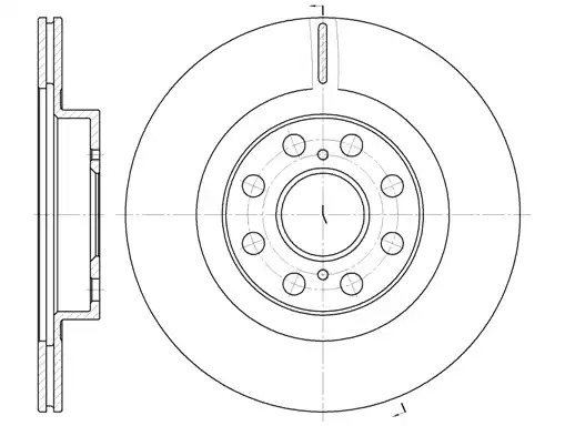 Тормозной диск ROADHOUSE 6961.10 (DSX696110)