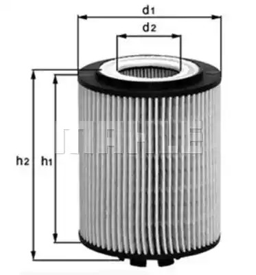 Фильтр MAHLE ORIGINAL OX 174D (79853698, OX 174D ECO)