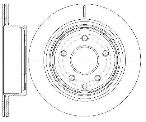 Тормозной диск ROADHOUSE 6998.10 (DSX699810)