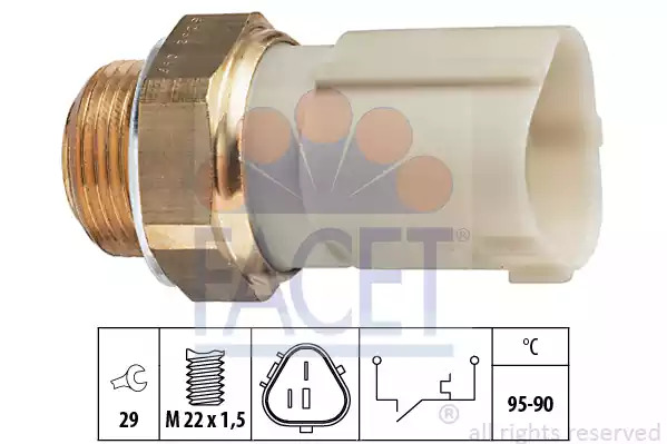 Переключатель FACET 7.5262 (EPS 1.850.262, KW 550 262)