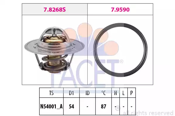 Термостат FACET 7.8268 (EPS 1.880.268, KW 580 268)