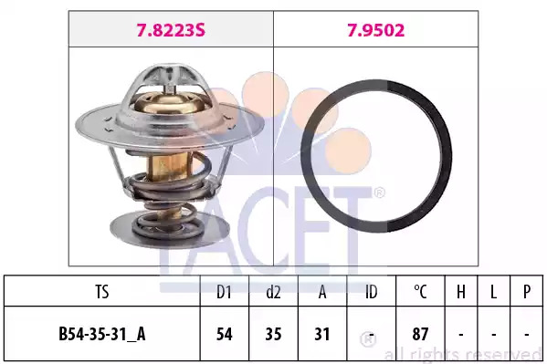 Термостат FACET 7.8278 (EPS 1.880.278, KW 580 278)