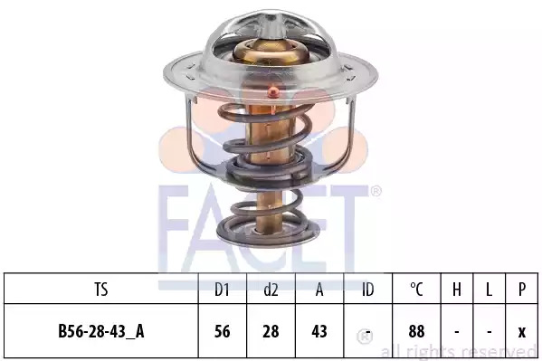 Термостат FACET 7.8407S (EPS 1.880.407S, KW 580 407S)