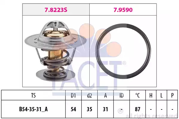 Термостат FACET 7.8432 (EPS 1.880.432, KW 580 432)