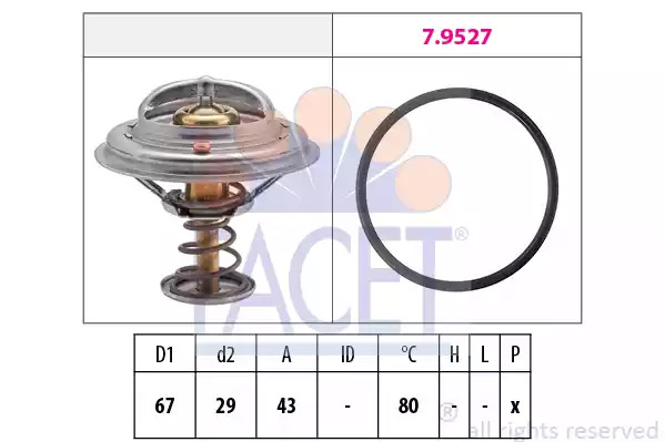 Термостат FACET 7.8549 (EPS 1.880.549, KW 580 549)