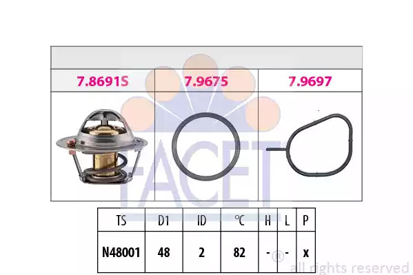 Термостат FACET 7.8692 (EPS 1.880.692, KW 580 692)