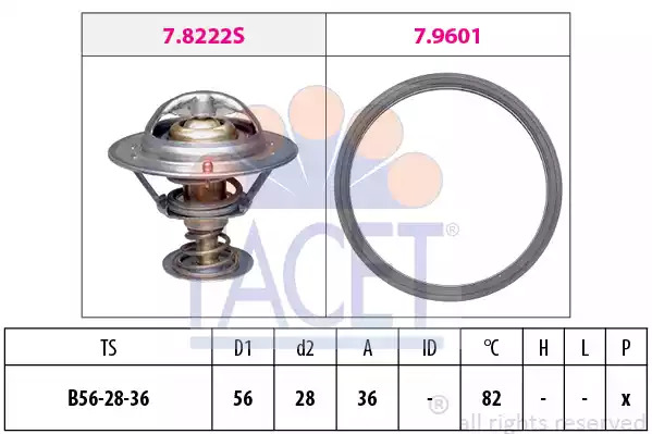 Термостат FACET 7.8728 (EPS 1.880.728, KW 580 728)