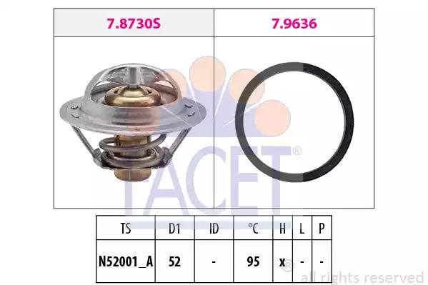 Термостат FACET 7.8730 (EPS 1.880.730, KW 580 730)