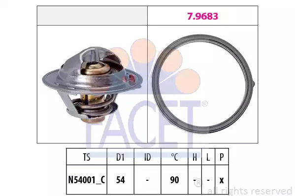 Термостат FACET 7.8802 (EPS 1.880.802, KW 580 802)