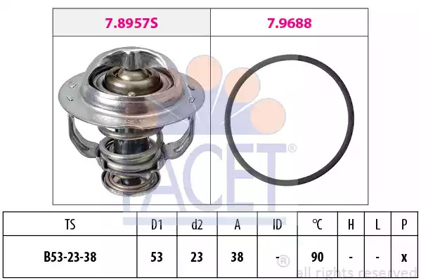 Термостат FACET 7.8957 (EPS 1.880.957, KW 580 957)