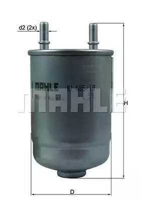 Фильтр KNECHT KL 485/19D (72375060)