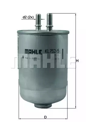 Фильтр KNECHT KL 752/5D (72375243)