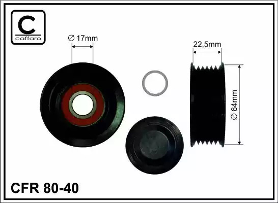 Ролик CAFFARO 80-40