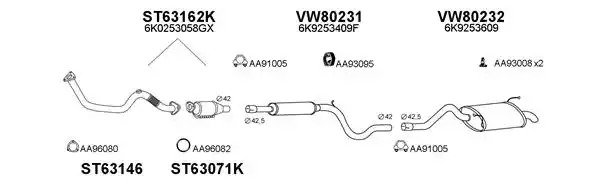 Трубка BOSAL 800-011