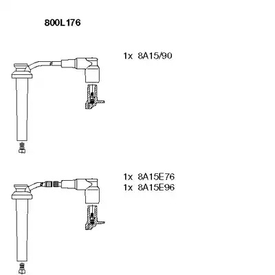 Комплект электропроводки BREMI 800L176