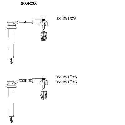 Комплект электропроводки BREMI 800R200