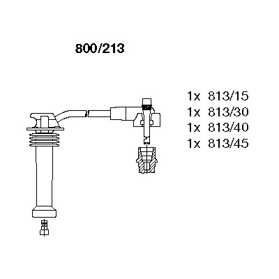 Комплект электропроводки BREMI 800/213